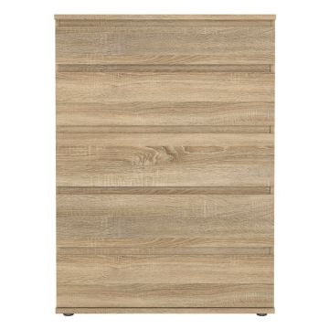 Comodă în culoare naturală înaltă cu aspect de lemn de stejar 77x107 cm Nova – Tvilum Comodă în culoare naturală înaltă cu aspect de lemn de stejar 77x107 cm Nova – Tvilum