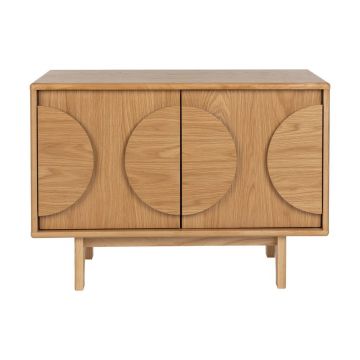 Comodă în culoare naturală joasă cu aspect de lemn de stejar 82x58 cm Groove – Zuiver Comodă în culoare naturală joasă cu aspect de lemn de stejar 82x58 cm Groove – Zuiver