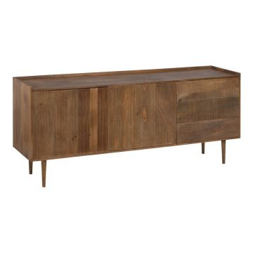 Comodă în culoare naturală joasă din lemn de mango 174x75 cm Apricot – Ixia Comodă în culoare naturală joasă din lemn de mango 174x75 cm Apricot – Ixia