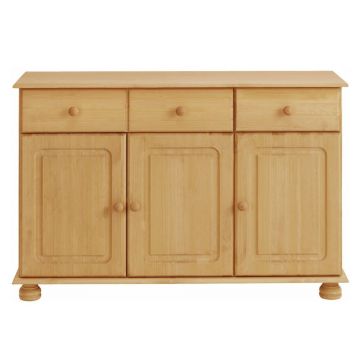 Comodă în culoare naturală joasă din lemn de pin 116x76 cm Ella – Støraa Comodă în culoare naturală joasă din lemn de pin 116x76 cm Ella – Støraa