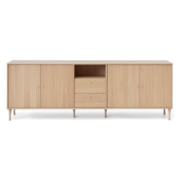 Comodă joasă cu sertare în decor stejar 220x76 cm Mistral - Hammel Furniture Comodă joasă cu sertare în decor stejar 220x76 cm Mistral - Hammel Furniture