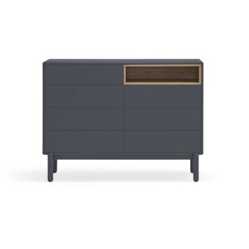 Comodă joasă de culoare gri închis 120x90 cm Corvo - Teulat