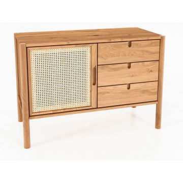 Comodă joasă din lemn de stejar 97x69 cm Pola - The Beds Comodă joasă din lemn de stejar 97x69 cm Pola - The Beds