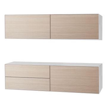 Comodă joasă în decor stejar în set de 2 180x46 cm Edge by Hammel - Hammel Furniture Comodă joasă în decor stejar în set de 2 180x46 cm Edge by Hammel - Hammel Furniture