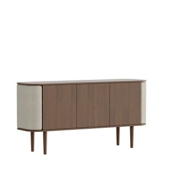 Comodă maro/bej joasă cu aspect de lemn de stejar 150x75 cm Treasures – UMAGE Comodă maro/bej joasă cu aspect de lemn de stejar 150x75 cm Treasures – UMAGE