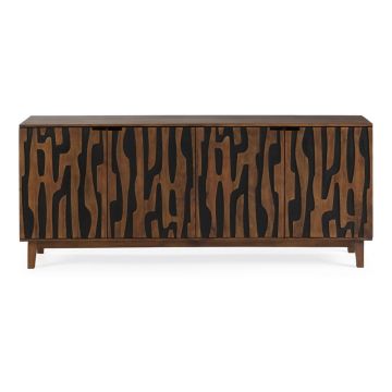 Comodă maro din lemn de mango 190x80x40 cm Kantu – MOME Comodă maro din lemn de mango 190x80x40 cm Kantu – MOME