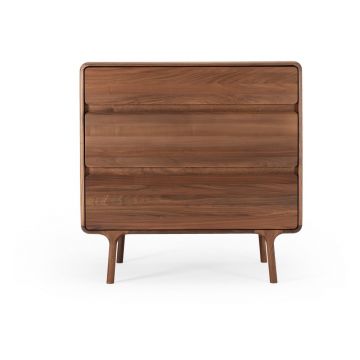 Comodă maro din lemn de nuc 90x90x45 cm Fawn – Gazzda Comodă maro din lemn de nuc 90x90x45 cm Fawn – Gazzda