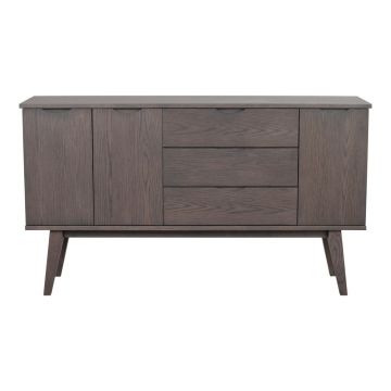 Comodă maro joasă cu aspect de lemn de stejar 150x85 cm Filippa – Rowico Comodă maro joasă cu aspect de lemn de stejar 150x85 cm Filippa – Rowico