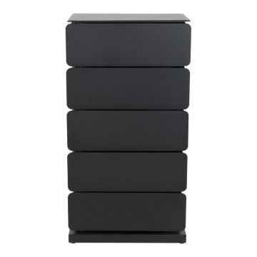 Comodă neagră din metal 37x72,5 cm Joey – Spinder Design Comodă neagră din metal 37x72,5 cm Joey – Spinder Design