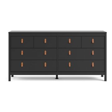 Comodă neagră joasă 159x80 cm Madrid – Tvilum Comodă neagră joasă 159x80 cm Madrid – Tvilum