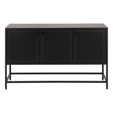 Comodă neagră joasă din metal 125x75 cm Newcastle – Actona Comodă neagră joasă din metal 125x75 cm Newcastle – Actona