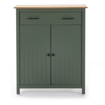 Comodă verde/în culoare naturală înaltă din lemn masiv de pin 90x110 cm Miranda – Marckeric Comodă verde/în culoare naturală înaltă din lemn masiv de pin 90x110 cm Miranda – Marckeric