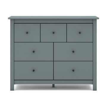 Comodă verde prăfuit din lemn de pin 110x80x40 cm Misti – Marckeric