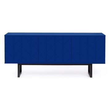 Comodă Woodman Camden Herringbone Print, albastru, 175 x 75 cm Comodă Woodman Camden Herringbone Print, albastru, 175 x 75 cm