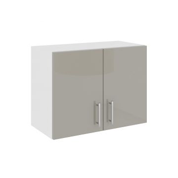Corp Superior Hota Karo, Gri Lucios/Alb, MDF, 60 x 30 x 45 cm Corp Superior Hota Karo, Gri Lucios/Alb, MDF, 60 x 30 x 45 cm