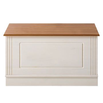 Cufăr alb din lemn de pin 80x45 cm Anita – Støraa Cufăr alb din lemn de pin 80x45 cm Anita – Støraa