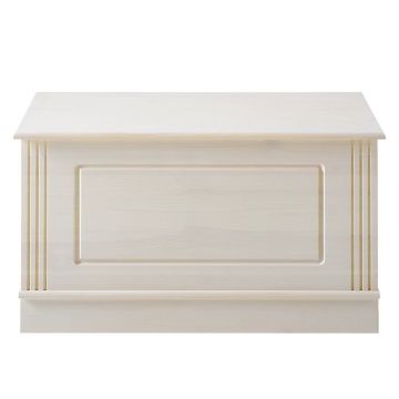 Cufăr alb din lemn de pin 80x45 cm Anita – Støraa Cufăr alb din lemn de pin 80x45 cm Anita – Støraa