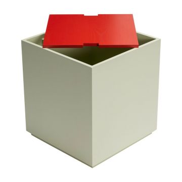 Cufăr roșu/verde deschis din lemn masiv de frasin 40x45 cm Vault – Hübsch Cufăr roșu/verde deschis din lemn masiv de frasin 40x45 cm Vault – Hübsch