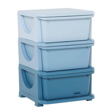 HomCom dulap cu 3 sertare din plastic, ideal pentru depozitarea jucăriilor copiilor, 37x37x56.5 cm, capacitate 10 kg/sertar | Aosom Romania HomCom dulap cu 3 sertare din plastic, ideal pentru depozitarea jucăriilor copiilor, 37x37x56.5 cm, capacitate 10 kg/sertar | Aosom Romania