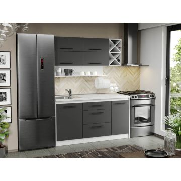 Mobila Bucatarie Gri Sofi - 108 - 150 cm Mobila Bucatarie Gri Sofi - 108 - 150 cm