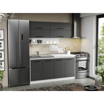 Mobila Bucatarie gri Sofi - 114 - 160 cm Mobila Bucatarie gri Sofi - 114 - 160 cm