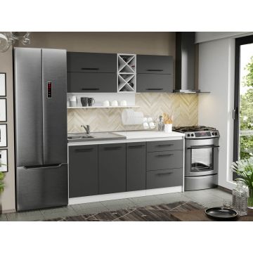 Mobila Bucatarie gri Sofi - 117 - 170 cm Mobila Bucatarie gri Sofi - 117 - 170 cm