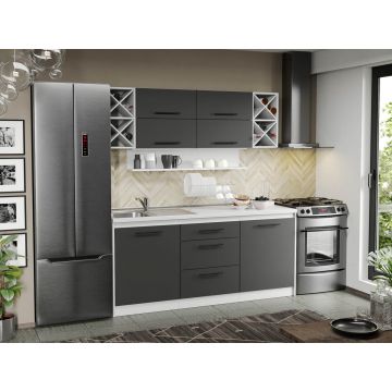 Mobila Bucatarie gri Sofi - 120 - 180 cm Mobila Bucatarie gri Sofi - 120 - 180 cm