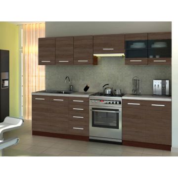 MOBILA BUCATARIE NELA 260 CM LUNGIME MOBILA BUCATARIE NELA 260 CM LUNGIME