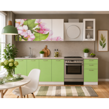 Set Bucatarie Famp Mar Verde 200x60x214 cm