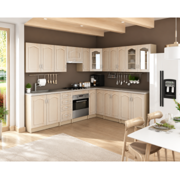Set Bucatarie Olea Pe Colt MDF Mesteacan