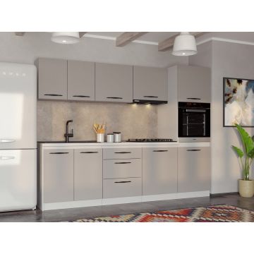 Set Mobila Bucatarie Casmir - 2 - 263.2 cm Set Mobila Bucatarie Casmir - 2 - 263.2 cm