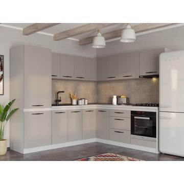 Set Mobila Bucatarie Casmir - 6 - 240x220 cm Set Mobila Bucatarie Casmir - 6 - 240x220 cm