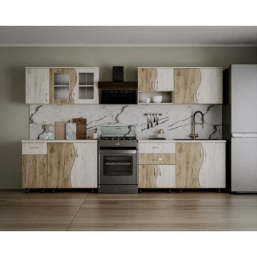 Set Mobila Bucatarie Paula S stejar k001 k002 Set Mobila Bucatarie Paula S stejar k001 k002