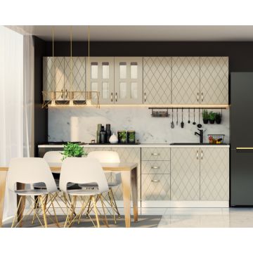 BUCATARIE MIRA ROMB MDF 2,6M