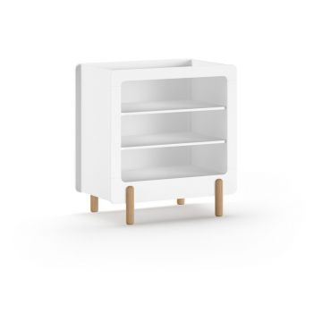 Comodă de copii albă cu masă de schimbat 88x95x57 cm Smile – Vipack