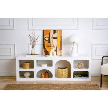 Consolă Lorin Alb 160x51x38 cm