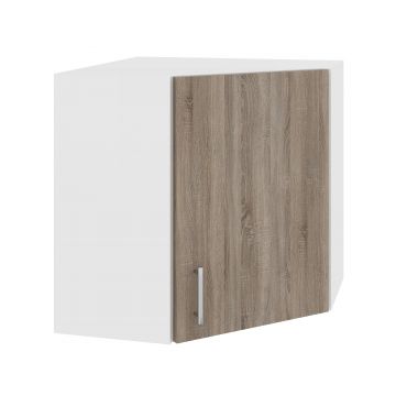 Corp Superior Colt Karo, Stejar Somona Inchis/Alb, 60 x 60 x 60 cm