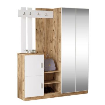 Cuier Doorse cu oglinda  148x35x180 cm