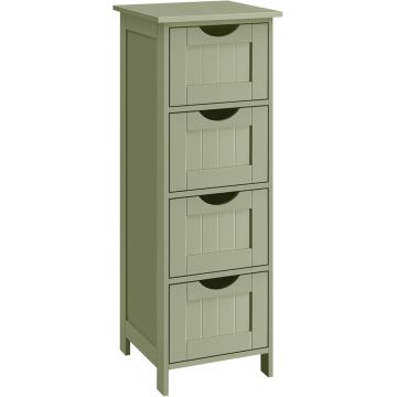 Dulap de baie cu sertare Songmics Verde 30x30x82 cm