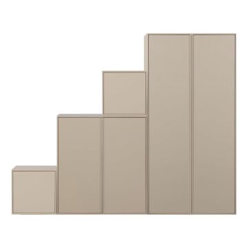 Dulap modular crem din lemn de pin 250x200 cm Daily – vtwonen