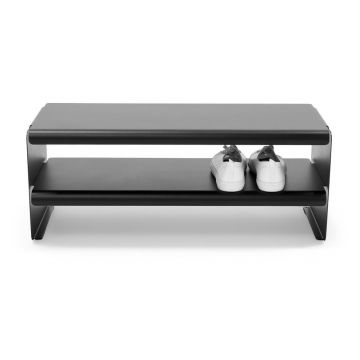 Pantofar negru din oțel 71,5x28x31 cm Linea – Spinder Design