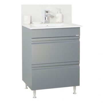 Set Baza si Lavoar seria 086, 60 cm, sertare, antracit