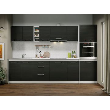 Set Mobila Bucatarie Mina 300 Alb/Ferrara C184