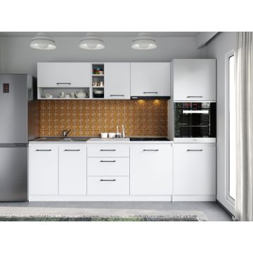 Set Mobila Bucatarie Mina Pure 260 Alb C171