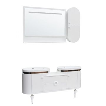 Set mobilier baie 1101, 157x40x85cm