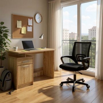 Set mobilier birou 2 buc Looney-Berto II Sonoma 100x55x75 cm