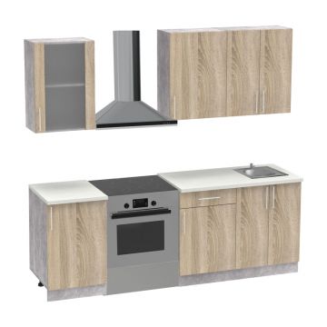 Unitate de bucatarie Festa ÉV melaminata a Sonoma 160x60x85cm