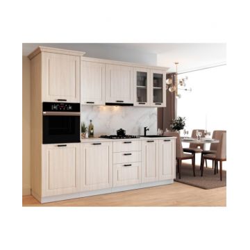 Bucatarie ATHENA 2.66 MDF, 266x223x60cm, lemn alb
