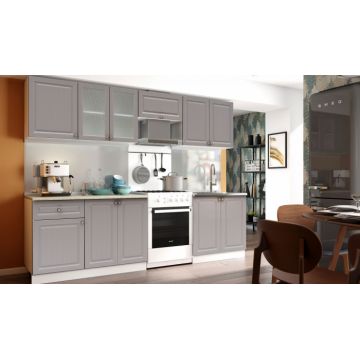 Bucatarie Gospodina Trufe MDF 2.6m, 260x60x200 cm