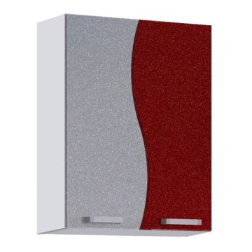 Corp superior CIP S MDF , 80x30x70cm, rosu   gri